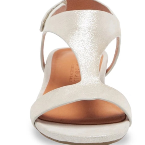 Gentle Souls by Kenneth Cole Shoes - gentle souls Shimmery Pearl White T-Strap Sandal
